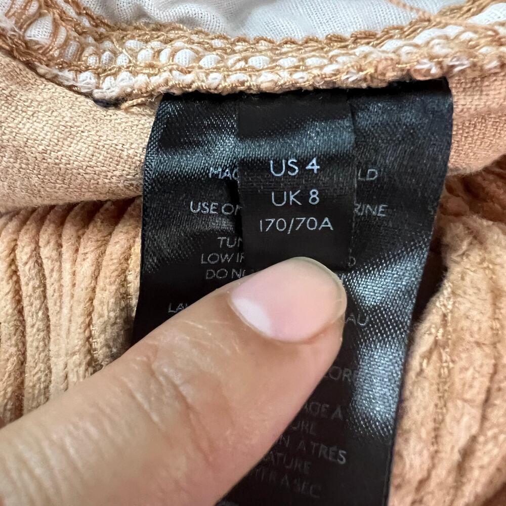 BDG Urban Outfitters 100% Cotton Corduroy Pants Rust Orange Women’s 4 High Rise - Picture 5 of 11